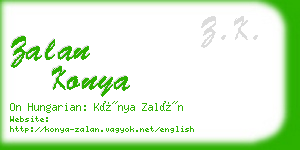 zalan konya business card